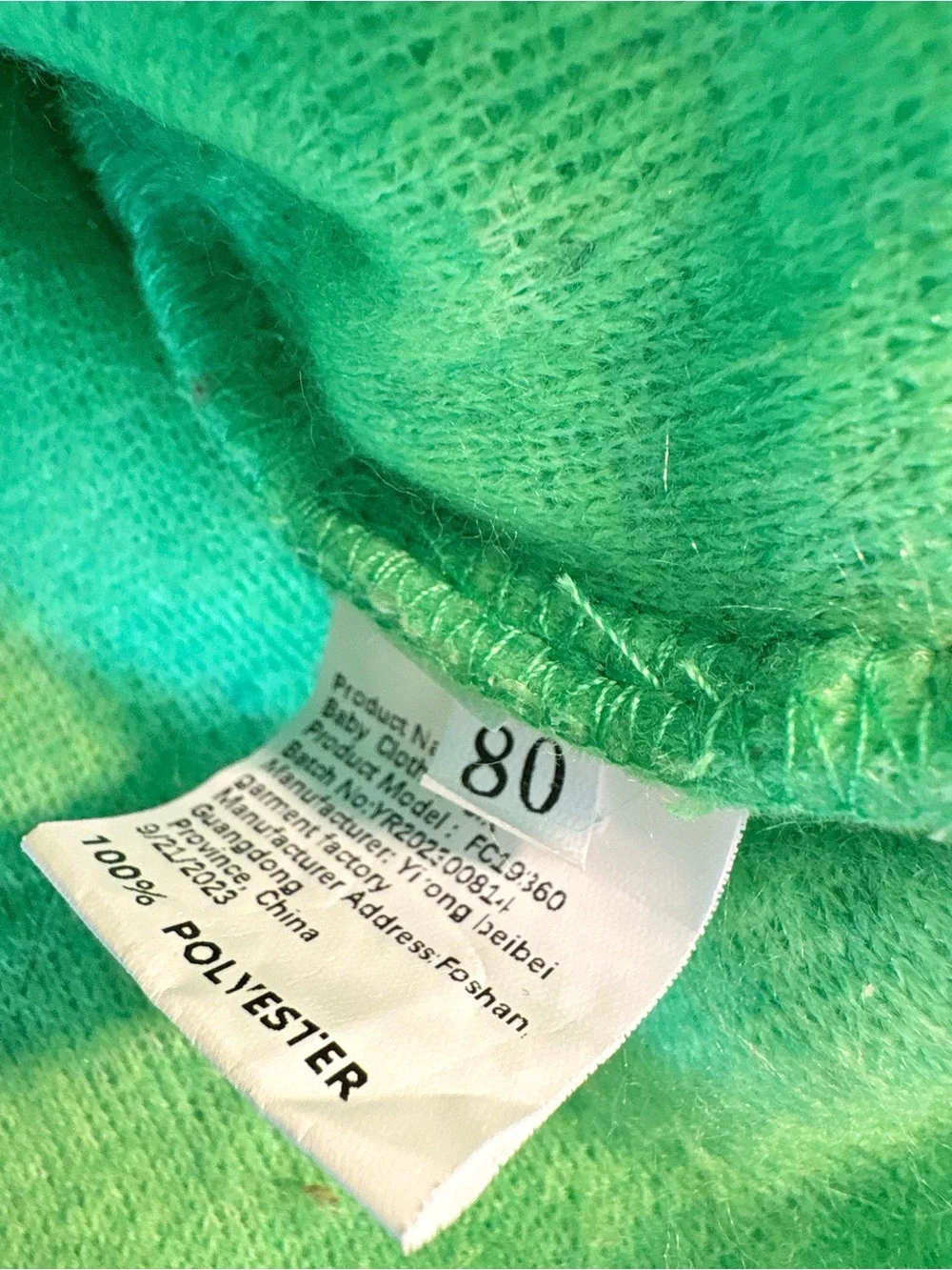 “The Grinch” Green Fuzzy Baby Jumper Dress Size 80 (12-18 months)